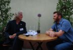 Mathias Guthmann im Interview mit Philipp Kiefer, Foto: Tom Mettendorf