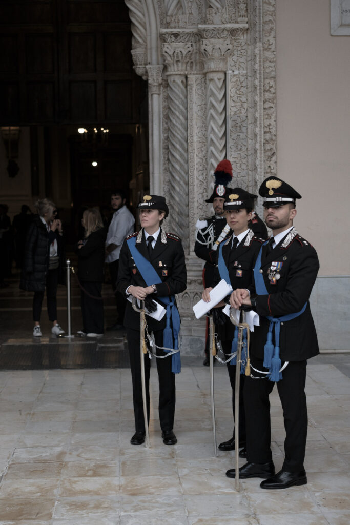 Die Ehrengarde verabschiedet sich