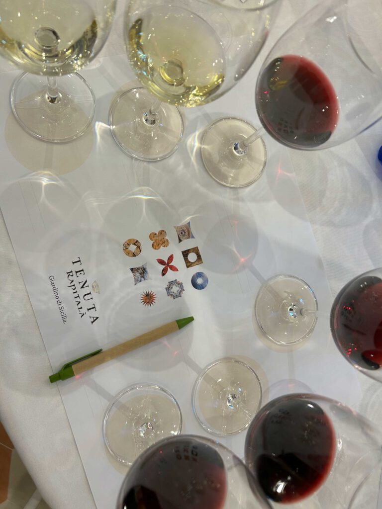 Tasting in der Tenuta Rapitalà