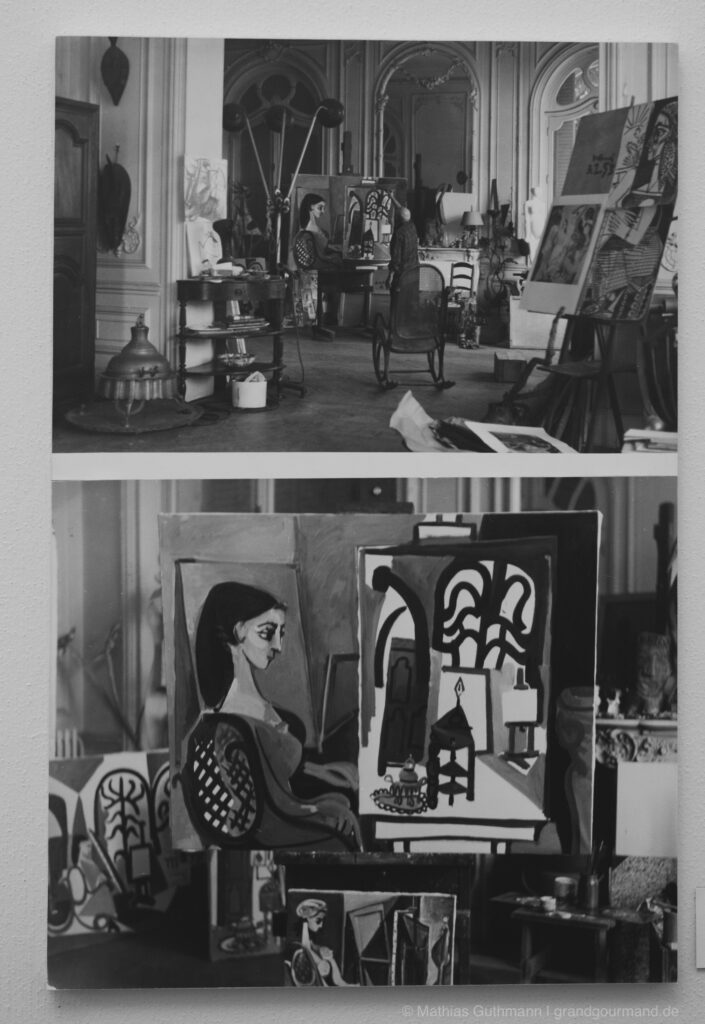 Pablo Picasso, bei der Arbeit an Jaqueline dans l'atelier, Cannes 1956